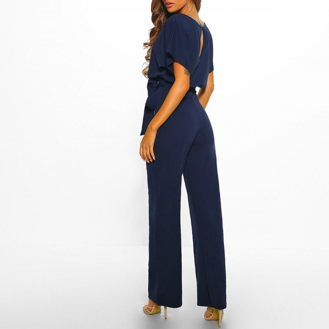 Ceinture Jambe Large Combinaison Pour Femmes  | Elégant