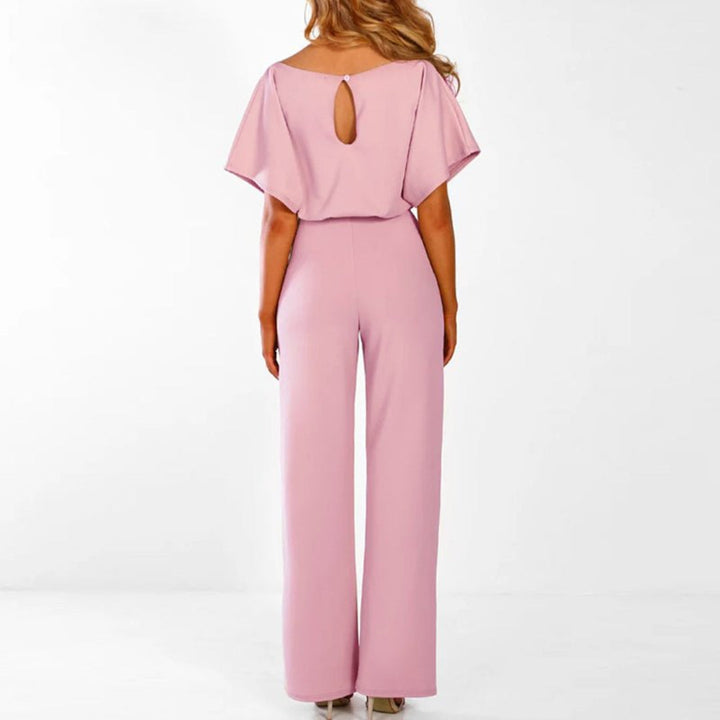 Ceinture Jambe Large Combinaison Pour Femmes  | Elégant