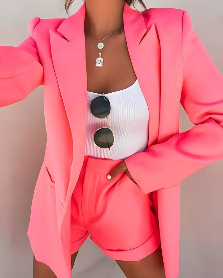 Ensemble Blazer Et Short Pour Femmes | Deux Pièces