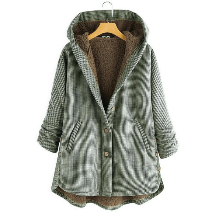 Femmes Veste D'hiver Chaude À Boutons | Capuche