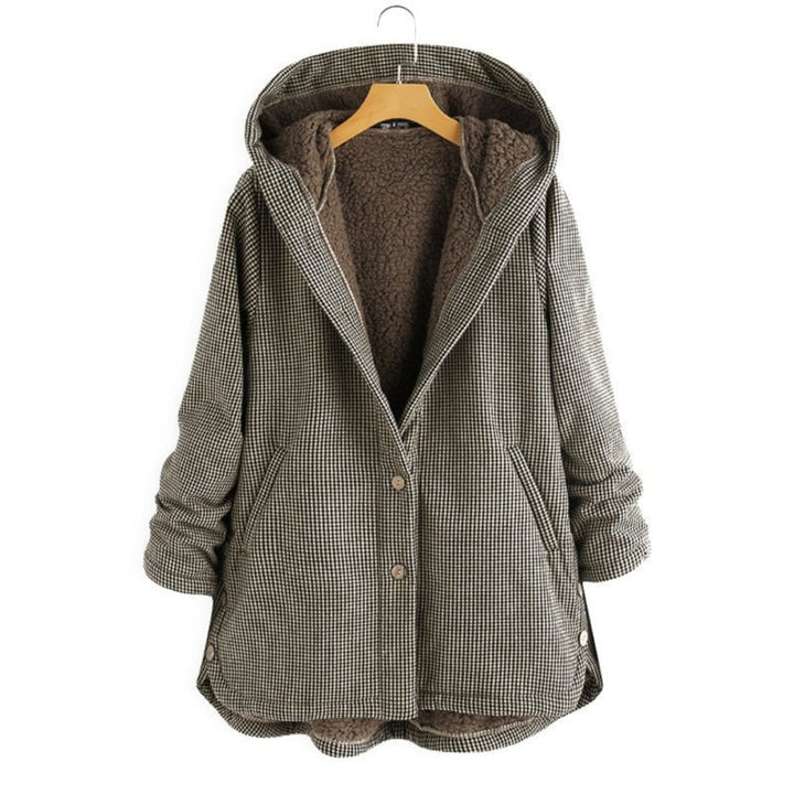 Femmes Veste D'hiver Chaude À Boutons | Capuche