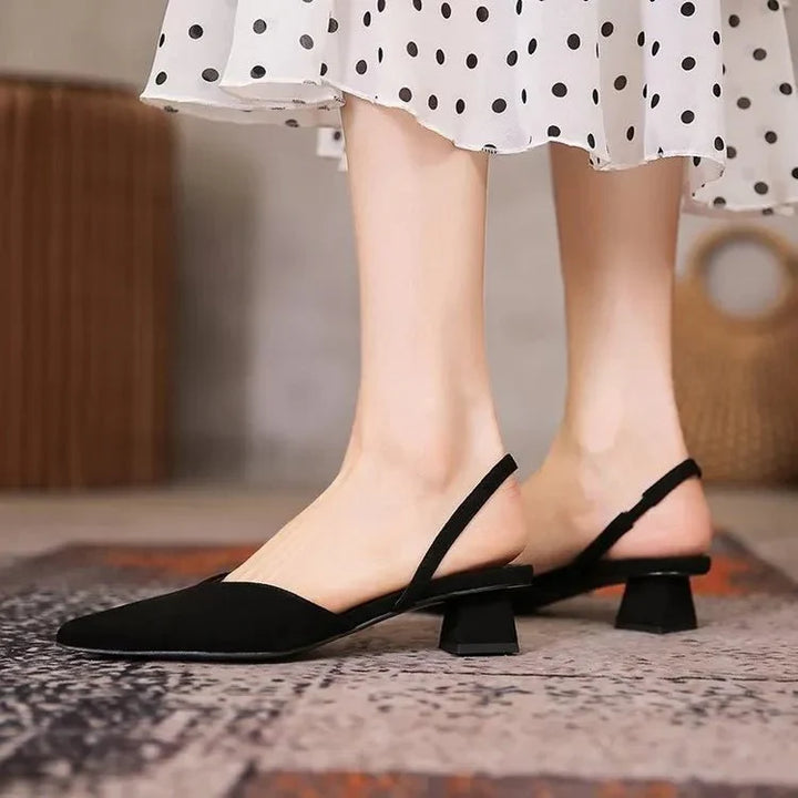 Sandales Confortables À Bout Pointu Pour Femmes | Talon Bas
