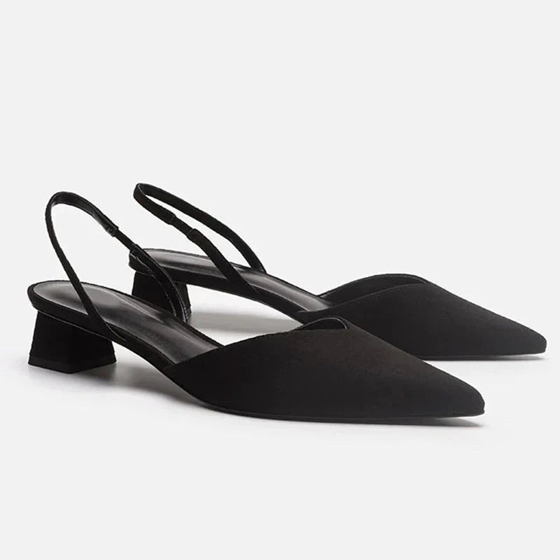 Sandales Confortables À Bout Pointu Pour Femmes | Talon Bas