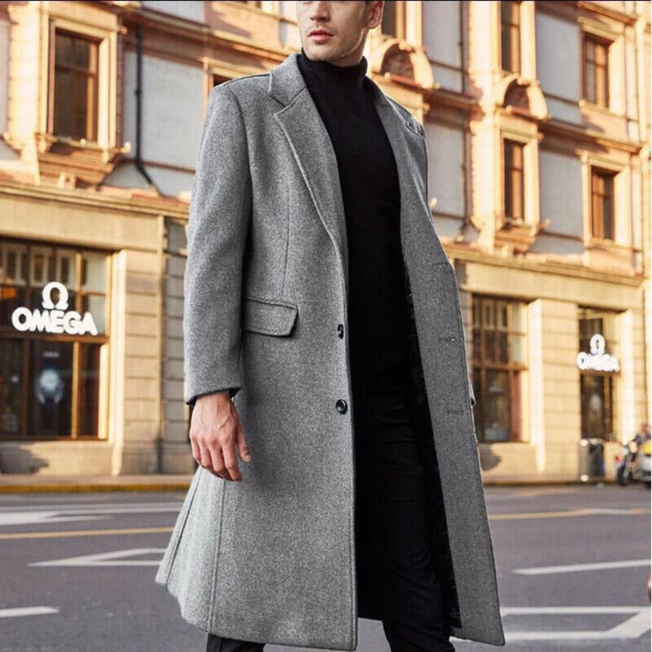 Hommes D'hiver Longues Trench Manteau | Chaud