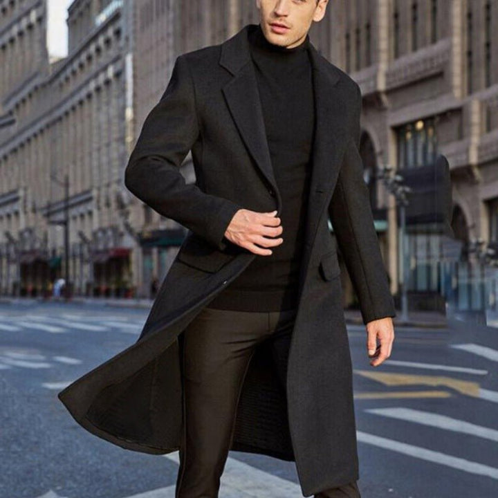 Hommes D'hiver Longues Trench Manteau | Chaud