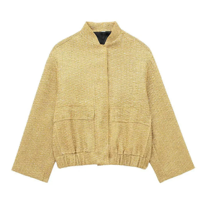 Veste Élégante À Paillettes Pour Femmes | Court