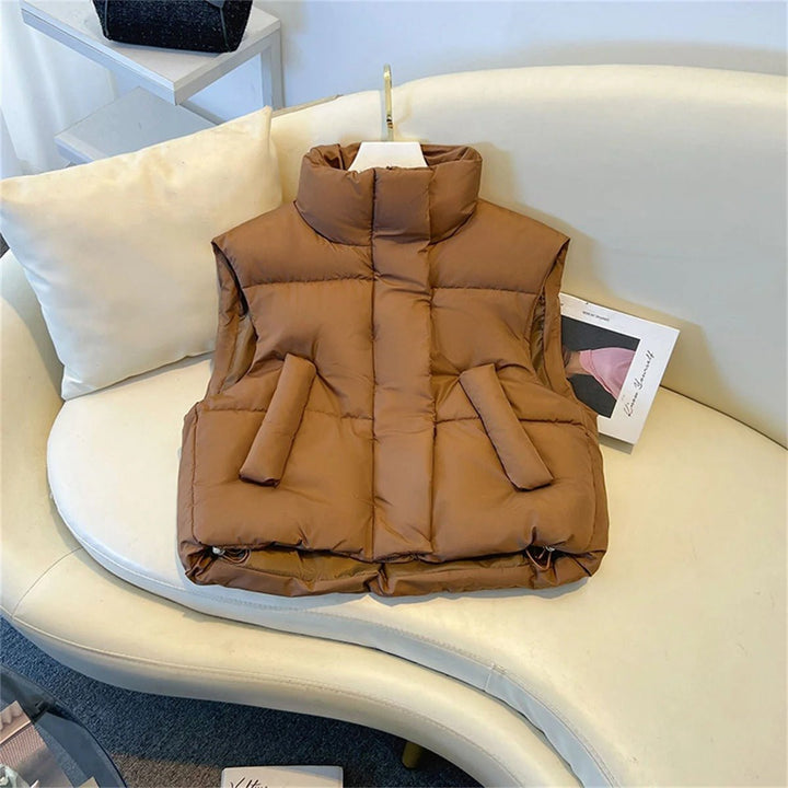 Warmes Puff-Gilet für Frauen | Ärmellos