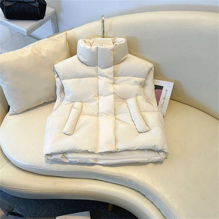 Warmes Puff-Gilet für Frauen | Ärmellos
