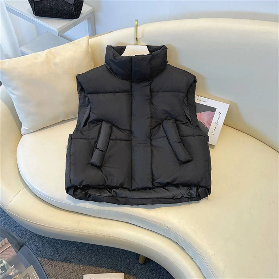 Warmes Puff-Gilet für Frauen | Ärmellos