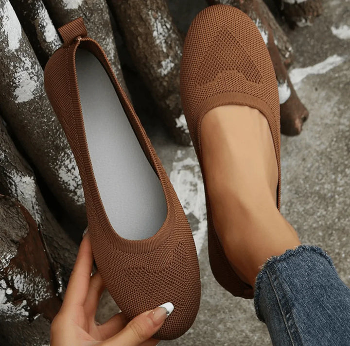Chaussures De Ballet Respirantes Pour Femmes | Tricotées