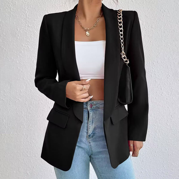 Femmes Élégantes Blazer Ouvert Sur Le Devant | Manches Longues