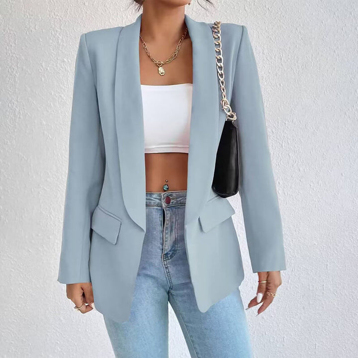 Femmes Élégantes Blazer Ouvert Sur Le Devant | Manches Longues