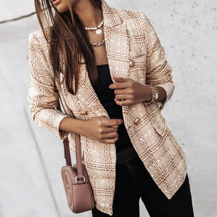 Femmes Blazer Décontracté | Bouton Duvet