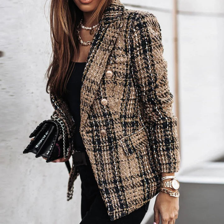 Femmes Blazer Décontracté | Bouton Duvet