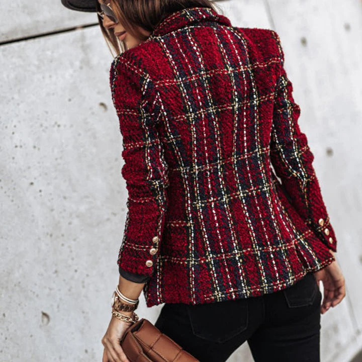 Femmes Blazer Décontracté | Bouton Duvet