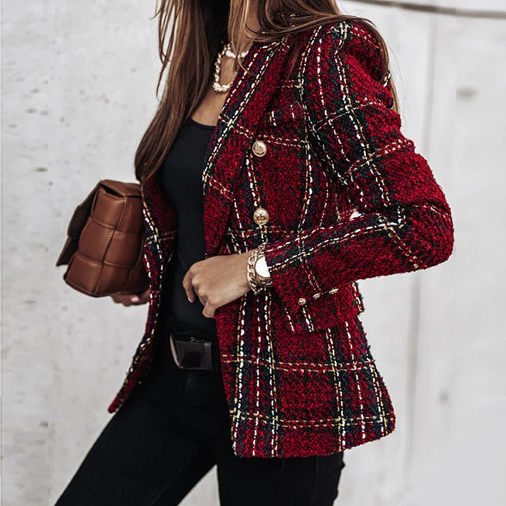 Femmes Blazer Décontracté | Bouton Duvet