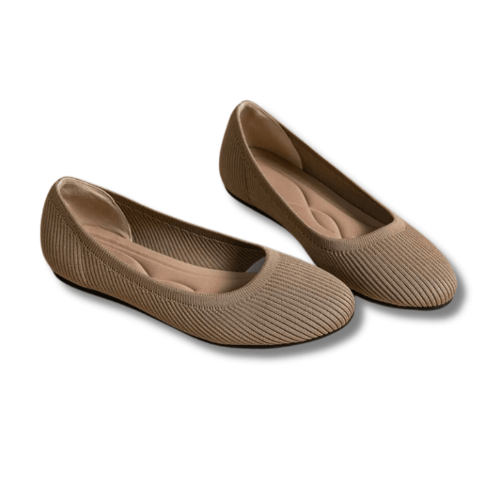 Femmes Confortables Chaussures De Ballet Plates | Tricotées