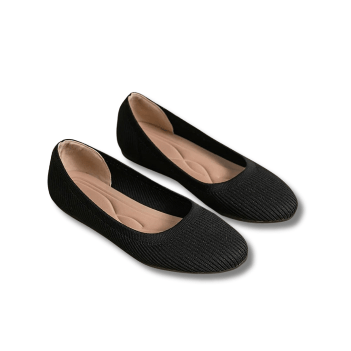 Femmes Confortables Chaussures De Ballet Plates | Tricotées