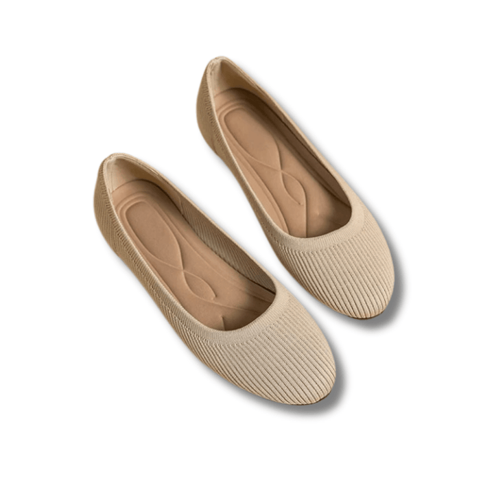 Femmes Confortables Chaussures De Ballet Plates | Tricotées