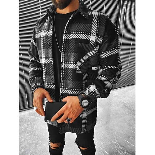Chemise Flanelle Décontractée Pour Hommes | Manches Longues