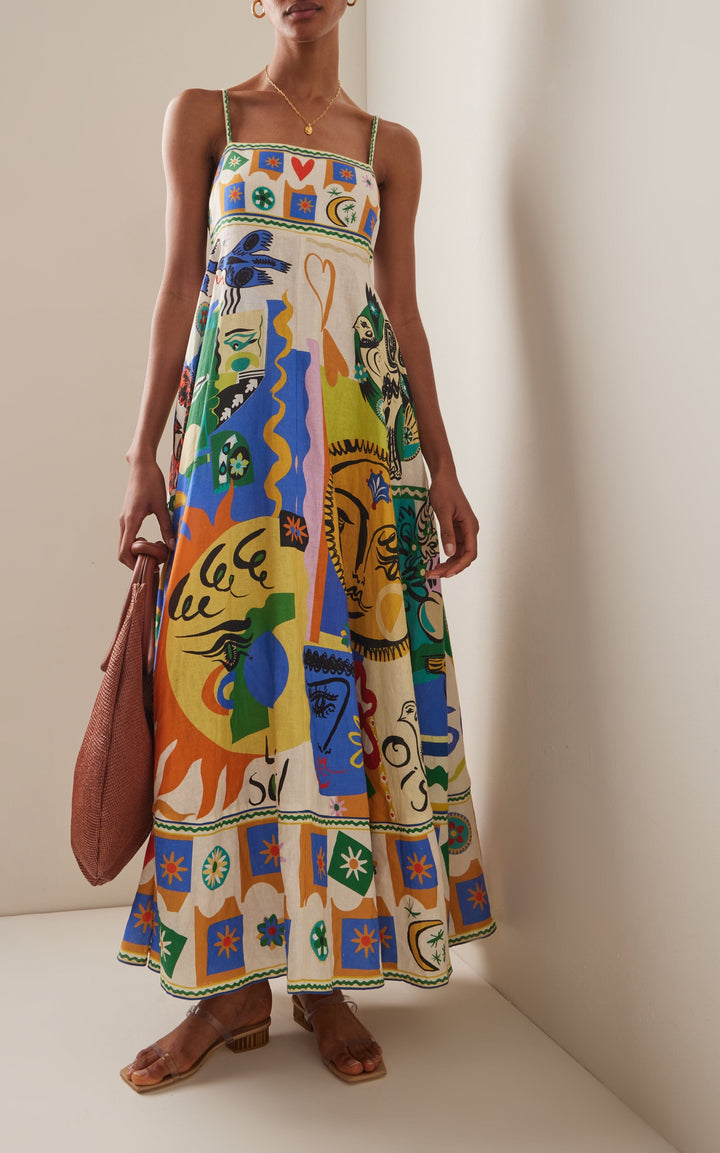 Robe D'été Sans Manches À Couleurs Vives Pour Femmes | Maxi