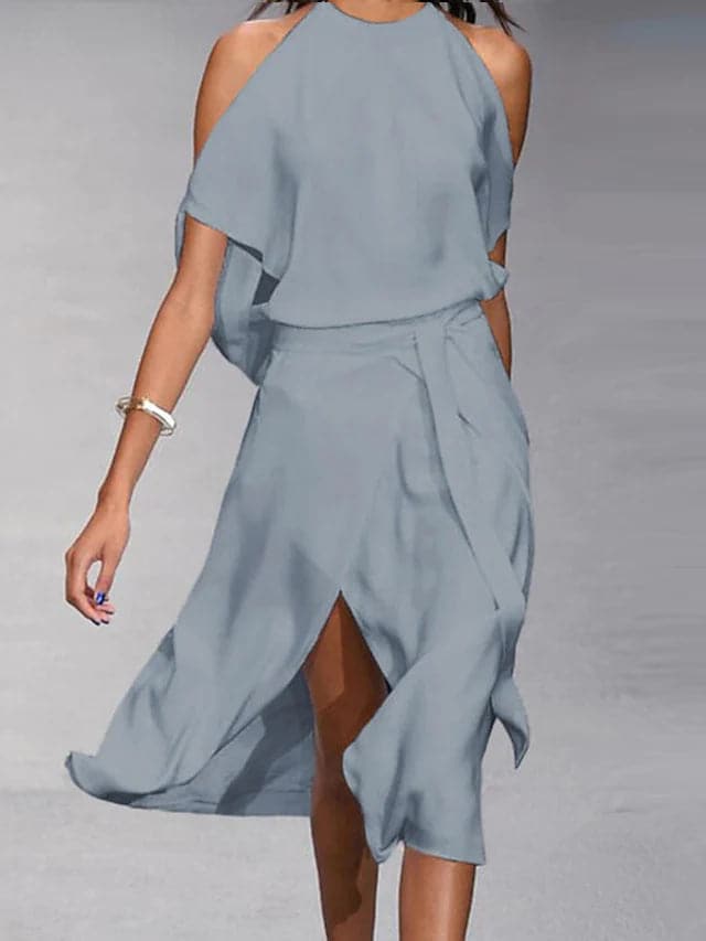 Laura | Robe À Épaules Dénudées Pour Femme | Midi