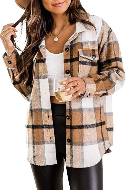 Bouton Femme Chemise Chaude En Duvet | Manches Longues