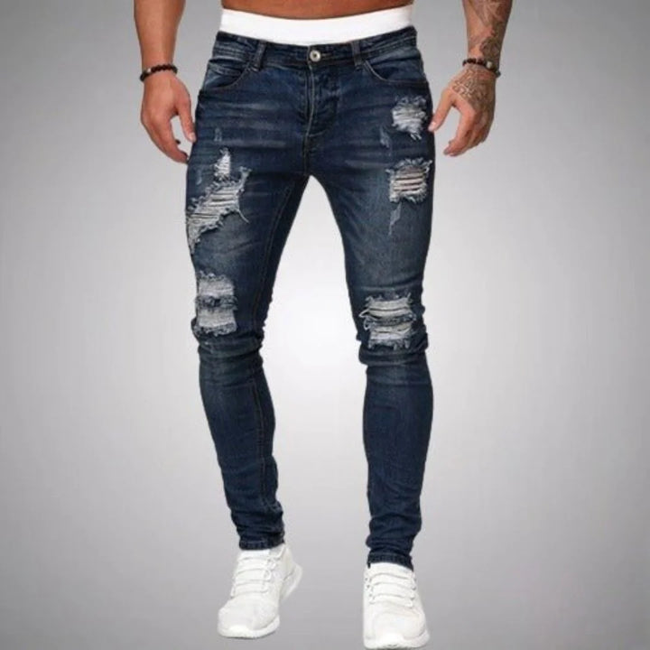 Jeans Déchirés Confortables Pour Hommes | Décontracté