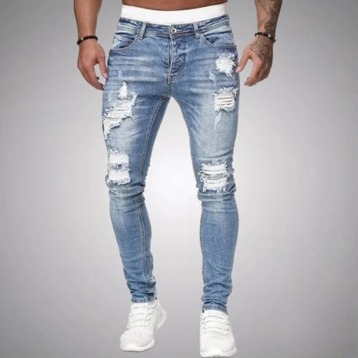 Jeans Déchirés Confortables Pour Hommes | Décontracté