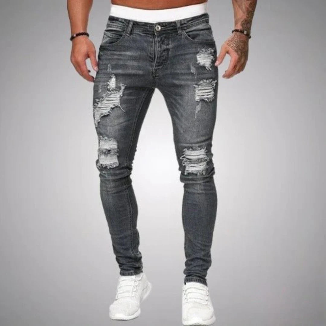 Jeans Déchirés Confortables Pour Hommes | Décontracté