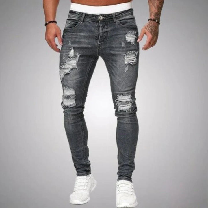 Jeans Déchirés Confortables Pour Hommes | Décontracté