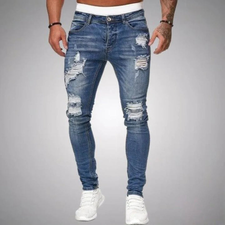 Jeans Déchirés Confortables Pour Hommes | Décontracté