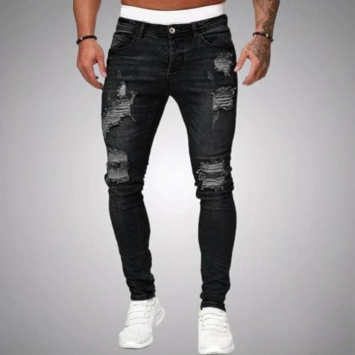 Jeans Déchirés Confortables Pour Hommes | Décontracté
