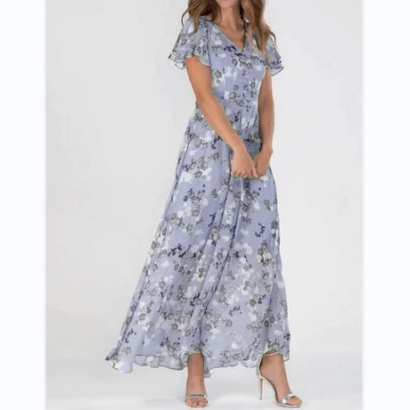 Robe D'été Florale Élégante Pour Femmes | Maxi
