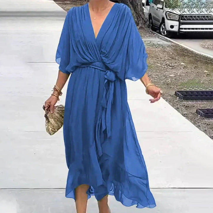 Variant image for Robe Élégante Décolleté en V – Chic et Confortable-13
