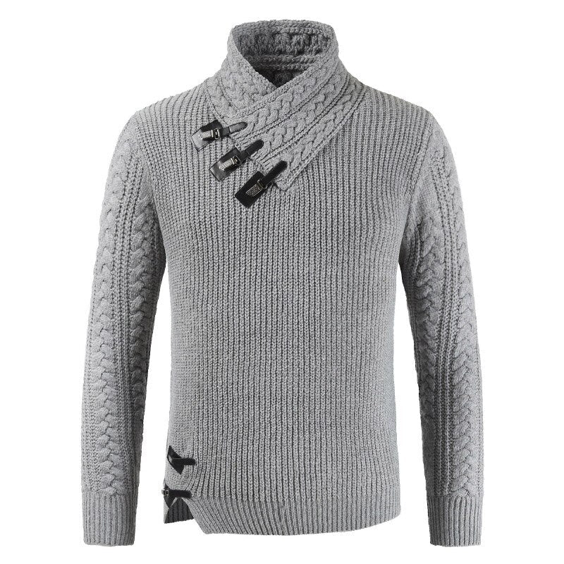 Pull Tricoté À Col Roulé Élégant Pour Homme | Chaud