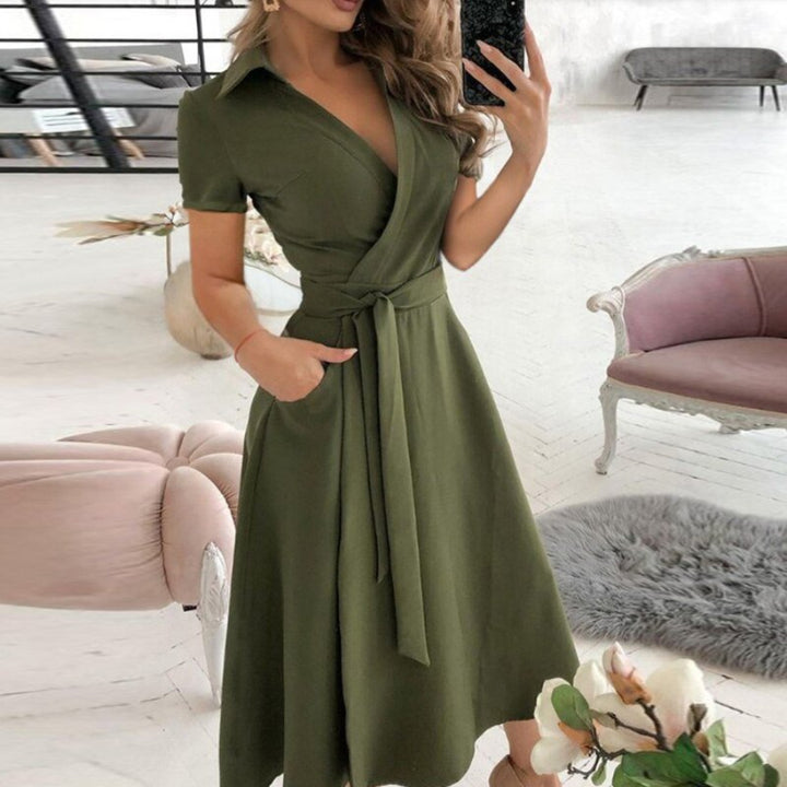 Elegantes A-Linien-Kleid für Frauen | Midi