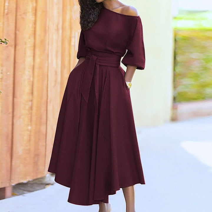 Elegantes A-Linien-Kleid für Frauen | Midi