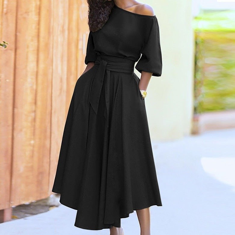 Elegantes A-Linien-Kleid für Frauen | Midi