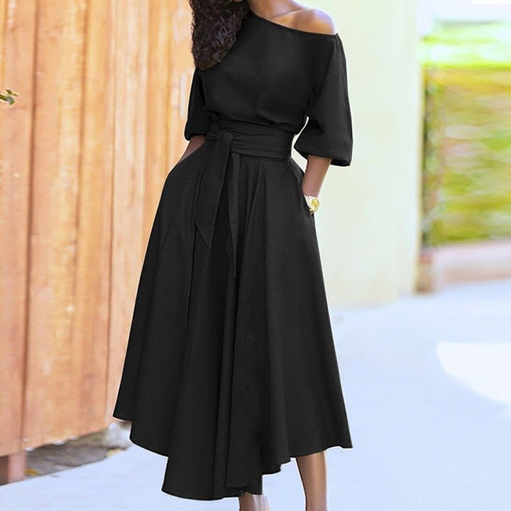 Elegantes A-Linien-Kleid für Frauen | Midi
