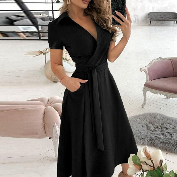 Elegantes A-Linien-Kleid für Frauen | Midi