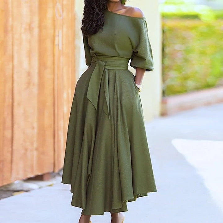 Elegantes A-Linien-Kleid für Frauen | Midi