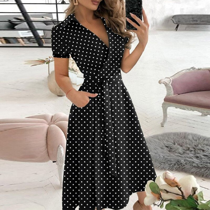 Elegantes A-Linien-Kleid für Frauen | Midi